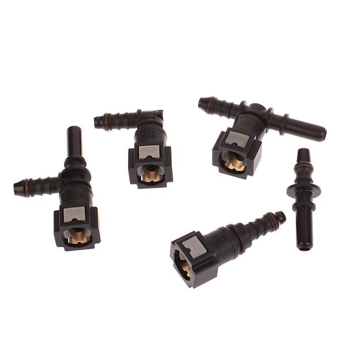 7.89 ID6 AUTO CAR FUEL LINE BUNDY TEE HOSE COUPLER NYLON MOTORCYCLE HOSE COUPLER QUICK RELEASE