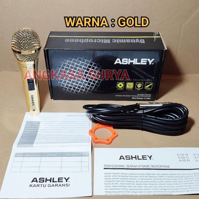 Mic Kabel Ashley A02 A 02 / Microphone Ashley 02 Original Populer