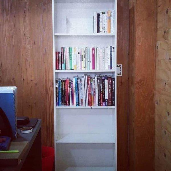 MIHAUS GERSBY Rak buku / Lemari Buku / Rak Pajangan, 60x180 cm, putih IKEA GE2271