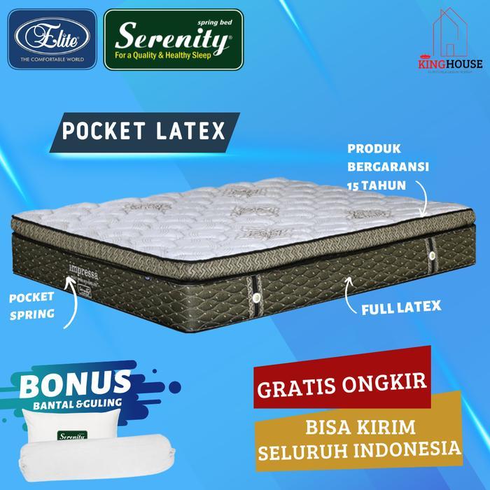 Kasur Springbed Elite Serenity Impressa Pocket Latex ( Kasur Saja )