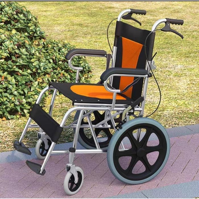 kursi roda Lansia kursi walker lipat dan ringan - warna ungu