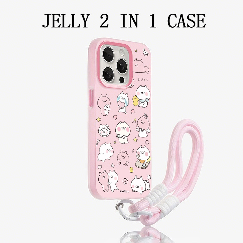 Beruang Merah Muda Yang Lucu Terbarujelly Color 2 In 1 Casing Vivo Y31d Pro Y11d Y05 V70 Fe Y400 V60