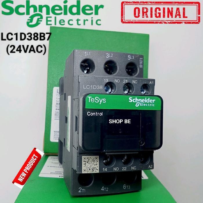 Kontaktor Contactor Schneider Lc1D38B7 Lc1D38 B7 24Vac 50A 3P Original