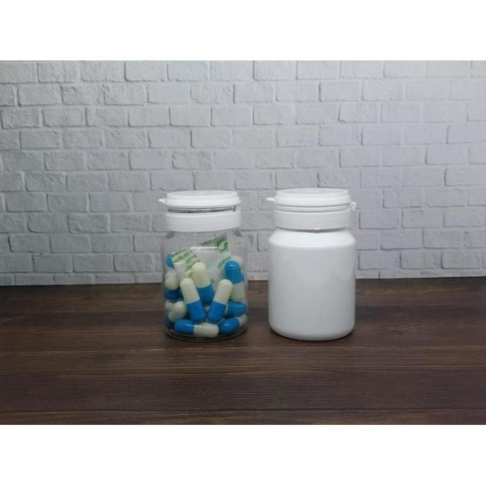 BOTOL OBAT ISI 30 Bentuk Bulat - BOTOL PLASTIK BULAT
