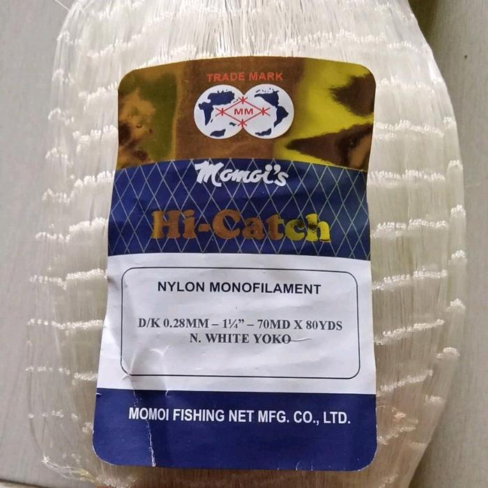 Jaring Ikan Momoi 0.28"1"70Md/80Yds Jarinh Bahan Jala Pukat Jaring