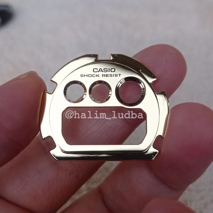 Faceplate g-shock dw 6900 gold faceplate gshock dw-6900 gold new ori - HW