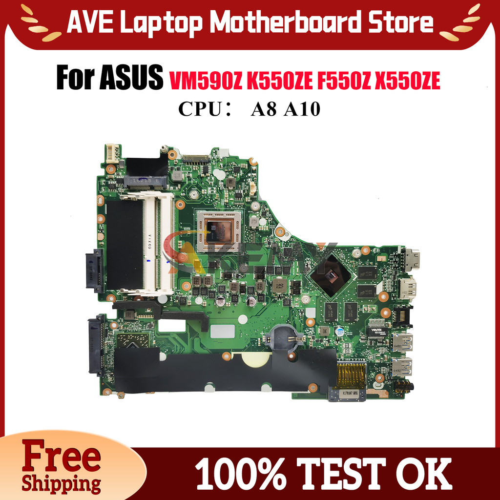 X550Ze Laptop Motherboard For Asus Vivobook Vm590Z F550Ze X550Z K555Z A550Ze X550Ze K550Ze A555Z
