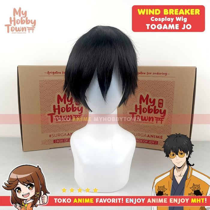 Wig Cosplay Anime Wind Breaker Togame Jo Rambut Palsu