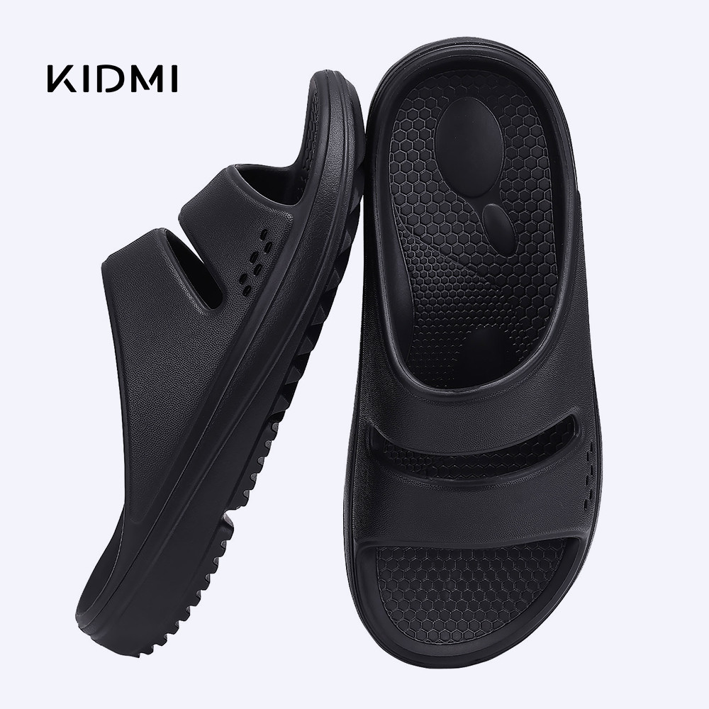 Kidmi Flat Sandals For Women New Orthopedic Sandals Arch Support Slides Soft Cloud Slippers Bathroom