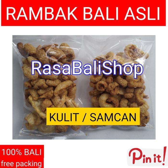 Rambak Babi, Kulit Babi, Samcan Babi, Krupuk Babi Bali Asli, Kerupuk