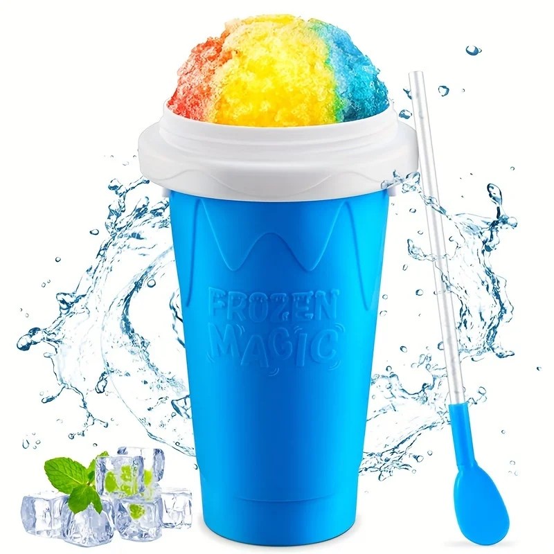 Quick-Frozen Slushy Maker Cup Large Capa Slushy Cup For Homemade Smoothies Juice Ice Cream Summer
