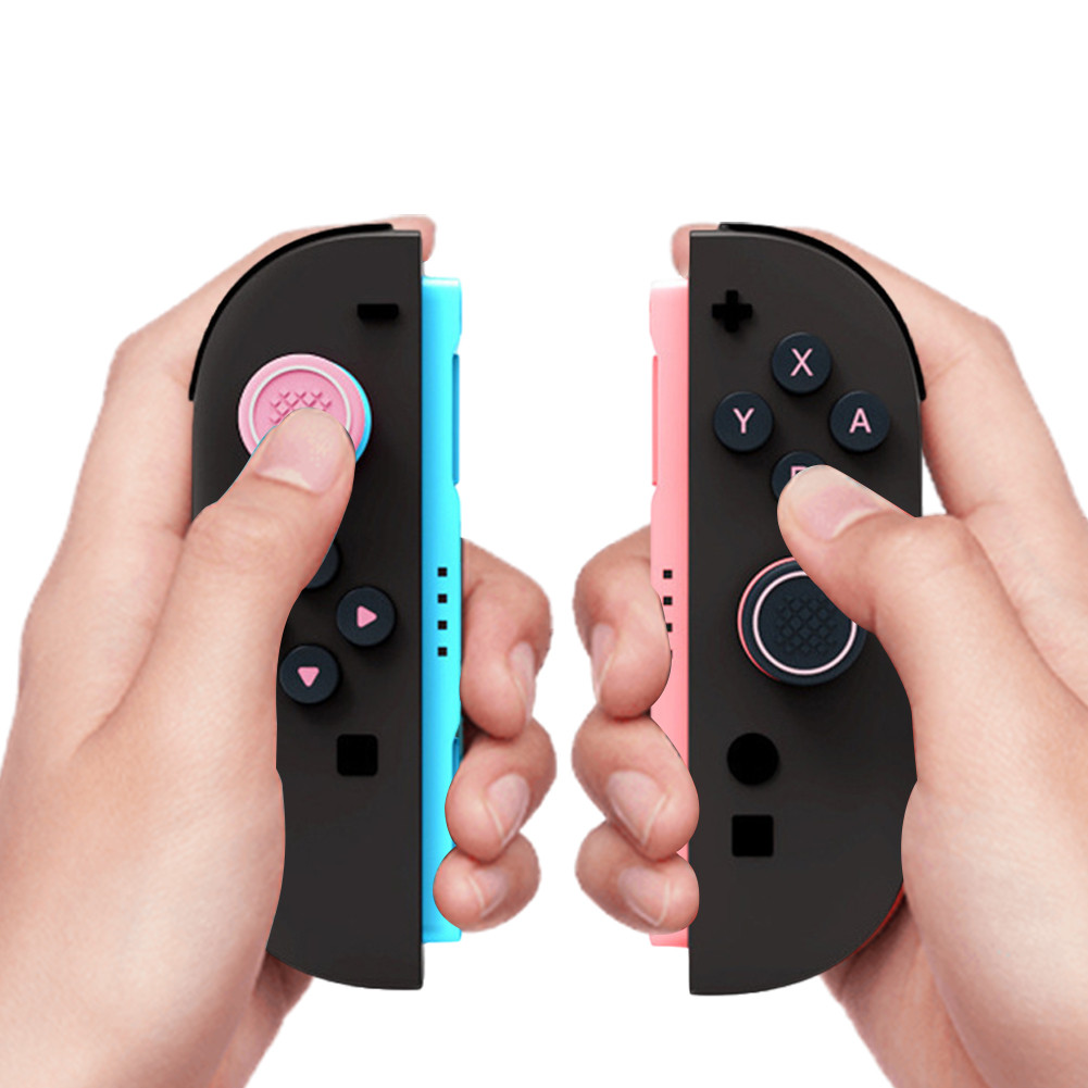For Nintendo Switch 2 Thumb Grip Caps Joystick Caps & ABXY Button Sticker Set for Switch 2 Joycon