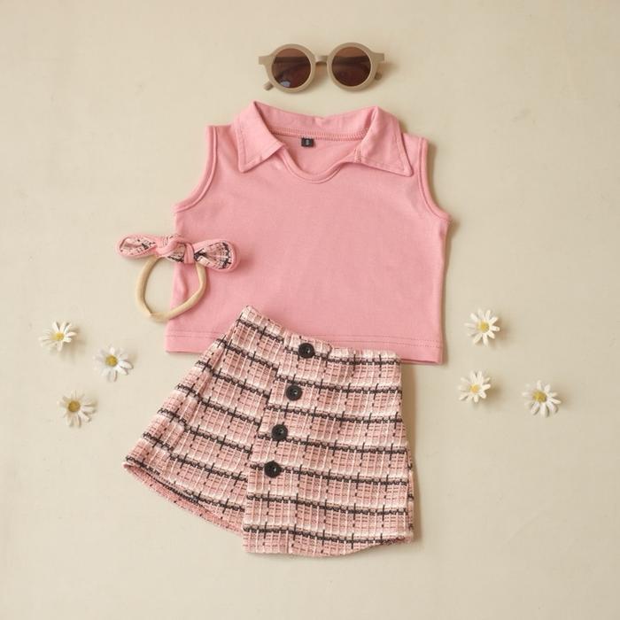 Best Seller Setelan Bayi Zee Jkt48 Bahan Katun Knit Bonus Headband 0-12 Bulan Original