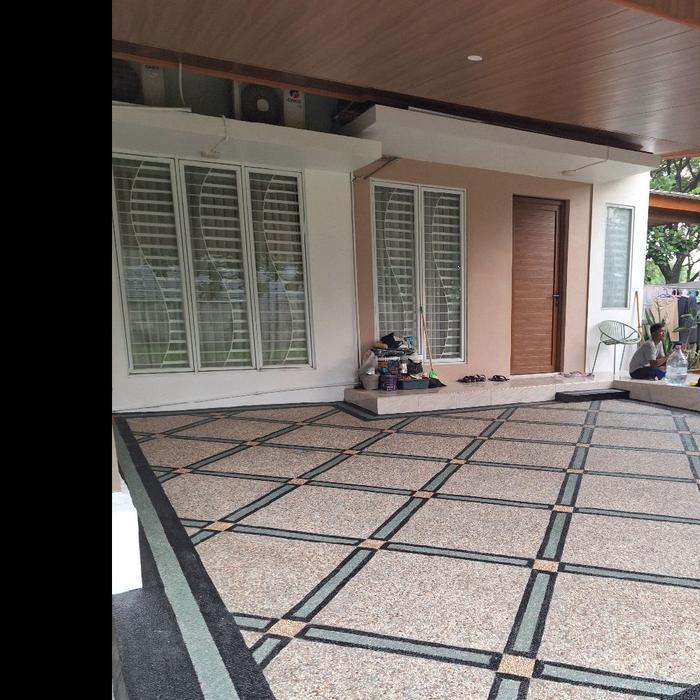 LANTAI CARPORT BATU SIKAT ALAMI