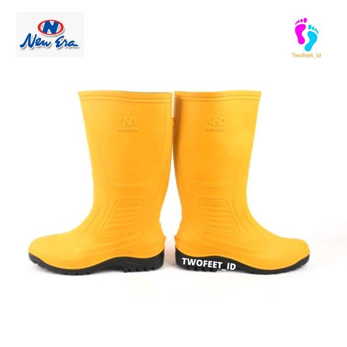 Sepatu Boot New Era Kuning Size 38 - 43 - Sepatu Proyek New Era - Sepatu Boot Panjang New Era