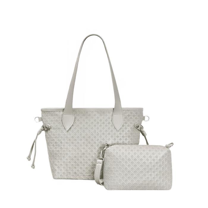 ToteBag Shoulder Bag Motif Tikar Muat Laptop tote bag Wanita Tas Selempang Perempuan Tote bagKerja