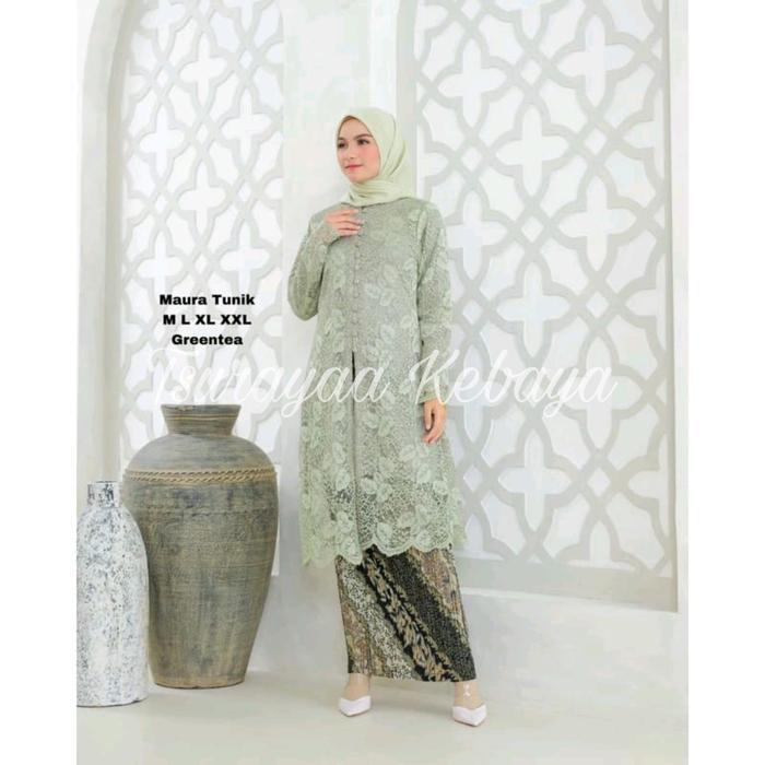 Kebaya Tunik Kancing Brokat/ Tunik Busui Kancing/ Kebaya Busui/ Kebaya Modern/ Kebaya Kondangan Baju