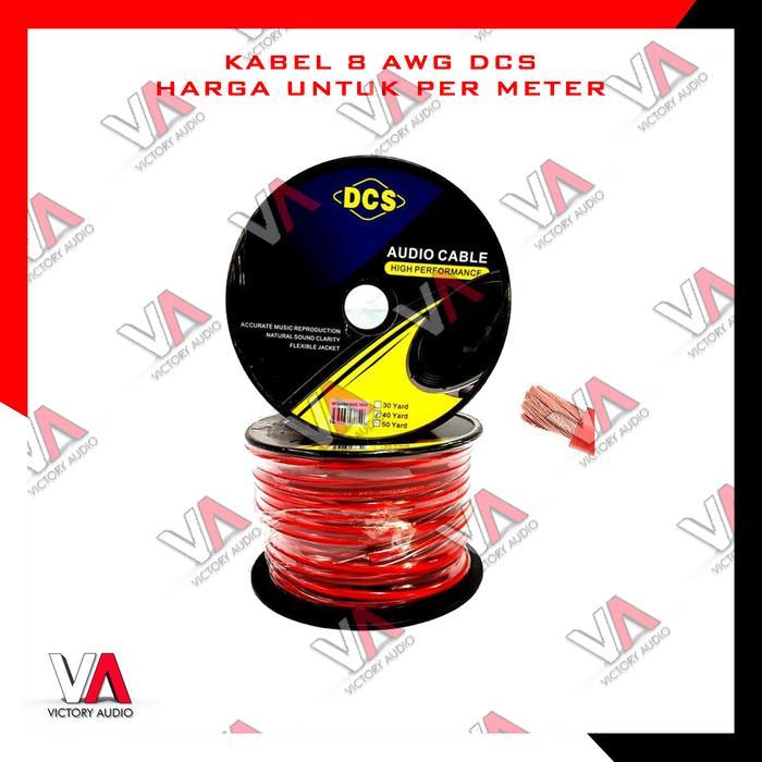 Kabel Strum Power 8 AWG DCS Untuk Instalasi Audio Mobil Cable Stroom