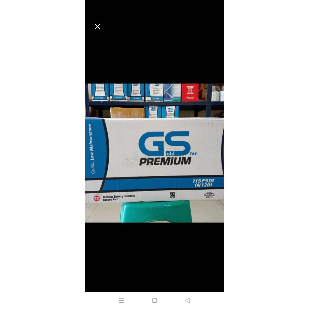 Aki Fuso/ Gs Premium N120 Goldstar/ 12V120Ah Aki Truk Nissan Genset Alat Berat