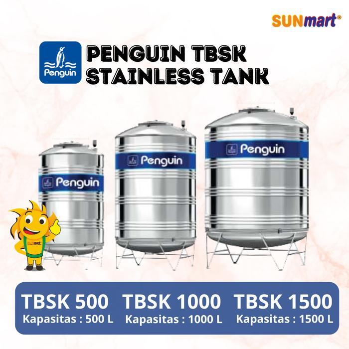 TANGKI AIR / TANDON AIR PENGUIN STAINLESS STEEL TANK - 1000