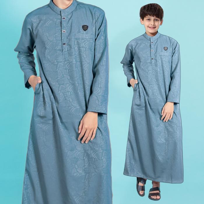 AL HABIB GAMIS ANAK COWO PREMIUM GOLD TERKINI/BAJU KOKO ARABIC JUBAH MUSLIM COWOK NYAMAN KAIN