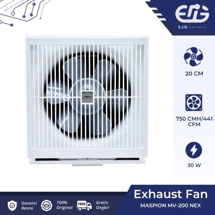 Maspion Mv200Nex - Exhaust Fan 8 Inch 200 Nex /Dinding / Blower Terlaris