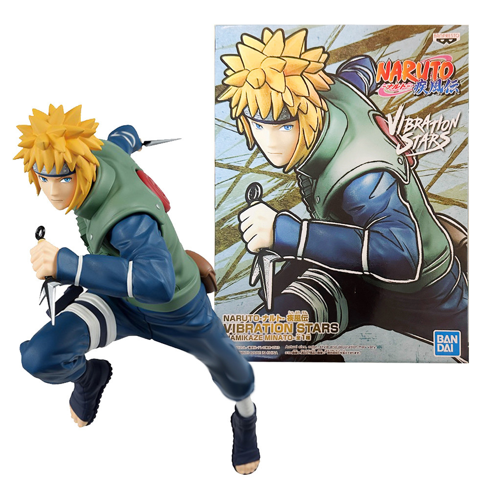 22CM Anime VIBRATION STARS Naruto Shippuden Namikaze Minato Figure Model Toy Gift Collection Action