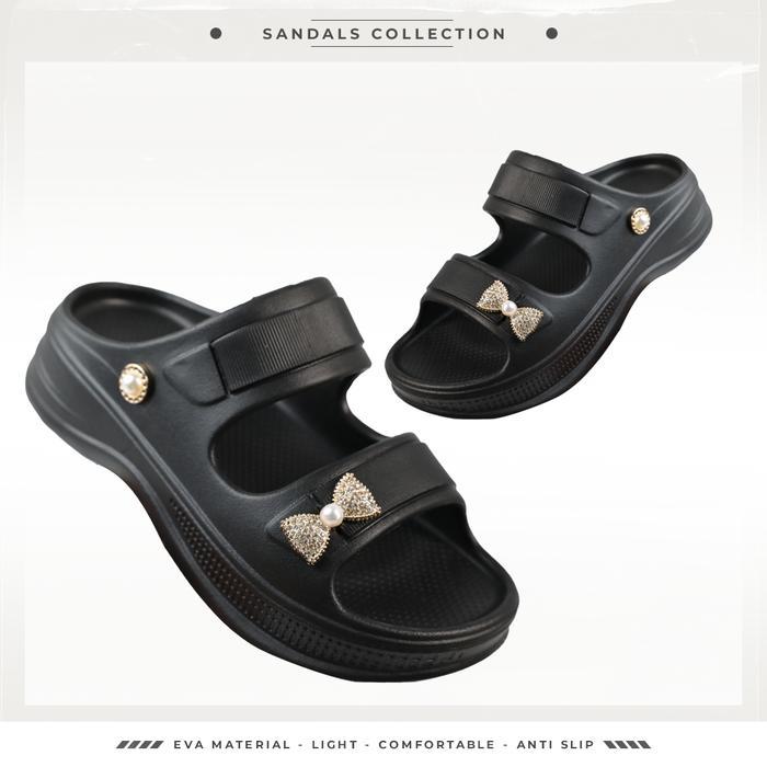 Donatello Store Shoes - Sandal Selop Wanita Dewasa Motif Pita Kekinian Sandal Selop Cewek Sandal
