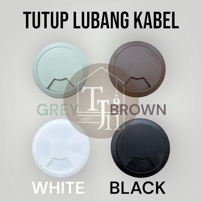 TUTUP LUBANG KABEL MEJA KOMPUTER GROMET / TUTUP LUBANG KABEL GROUMET
