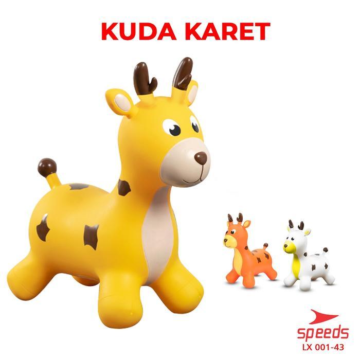 SPEEDS Inflatable Jumping Horse Kuda Kudaan Karet Tiup Mainan Anak Dengan Pompa Toys 001-43