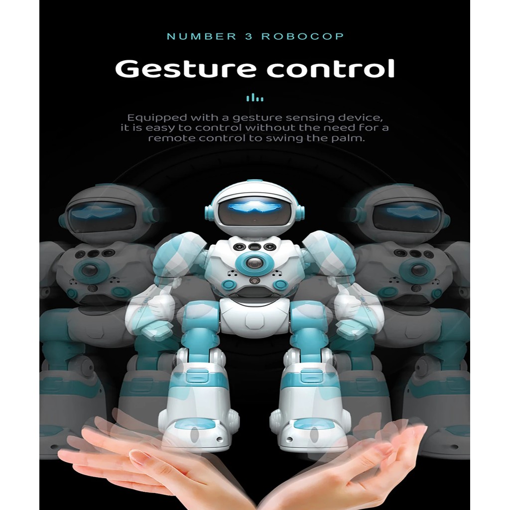 Intelligent RC Robot Gesture Sensing Remote Control Programming Music Dancing Electric Robot