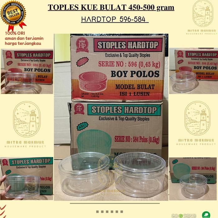 Murah Hardtop - Toples Kue Kering 450-500 Gram Toples Kue Hardtop Serie No. 596 - 584
