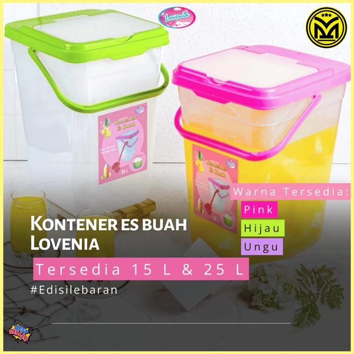 Murah!!! Toples Es Buah 15-25 Liter / Aquarium Es Buah / Toples Es Kelap