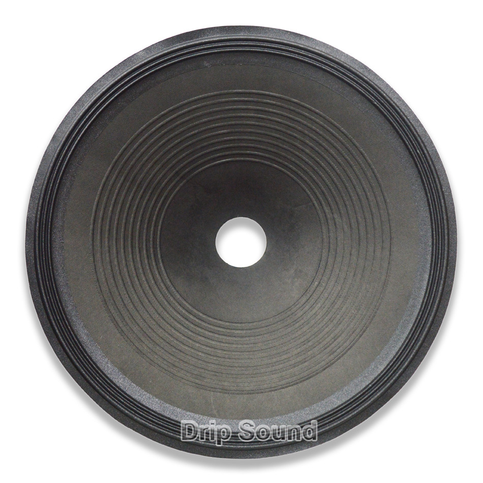 2x 18" inch OD445mm/17.52" ID61mm/2.40" Speaker 3-Ring Cloth Edge Drup Paper Cone Basin Vibrating