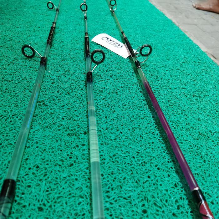 joran pancing sambung 2 bahan fiber transparan panjang 150cm