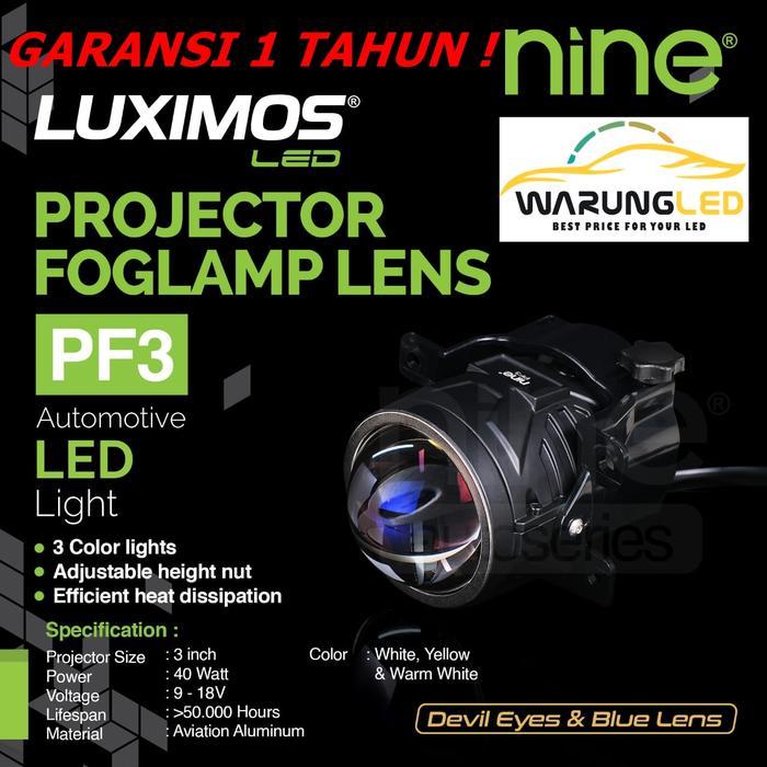 LAMPU BILED FOGLAMP MOBIL AVANZA XENIA VELOZ ERTIGA HRV XPANDER PAJERO NINE LUXIMOS LED PF3 80 WATT