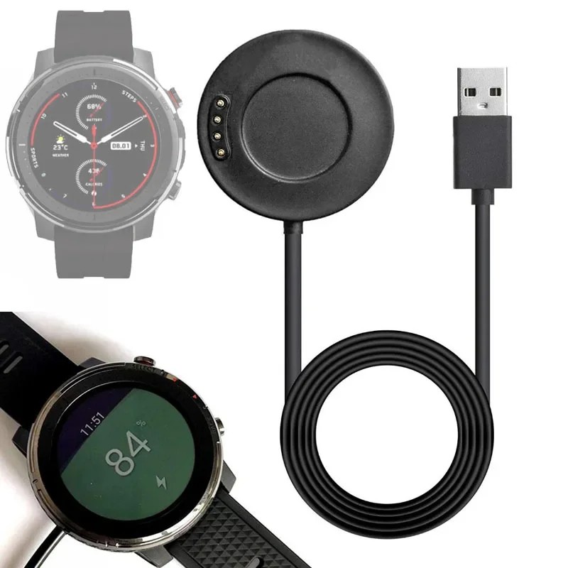 USB Dock Charger Adapter Base for Xiaomi Huami Amazfit Stratos 3 Sport Smart Watch Stratos3 A1928
