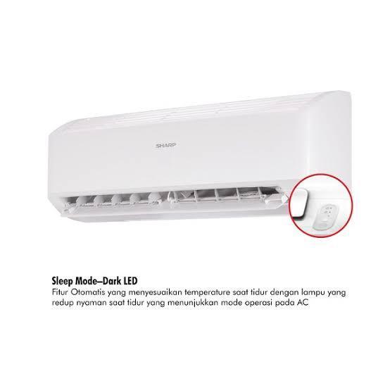 AC Sharp plus pasang setengah pk tinggal pake garansi 10th - Unit only