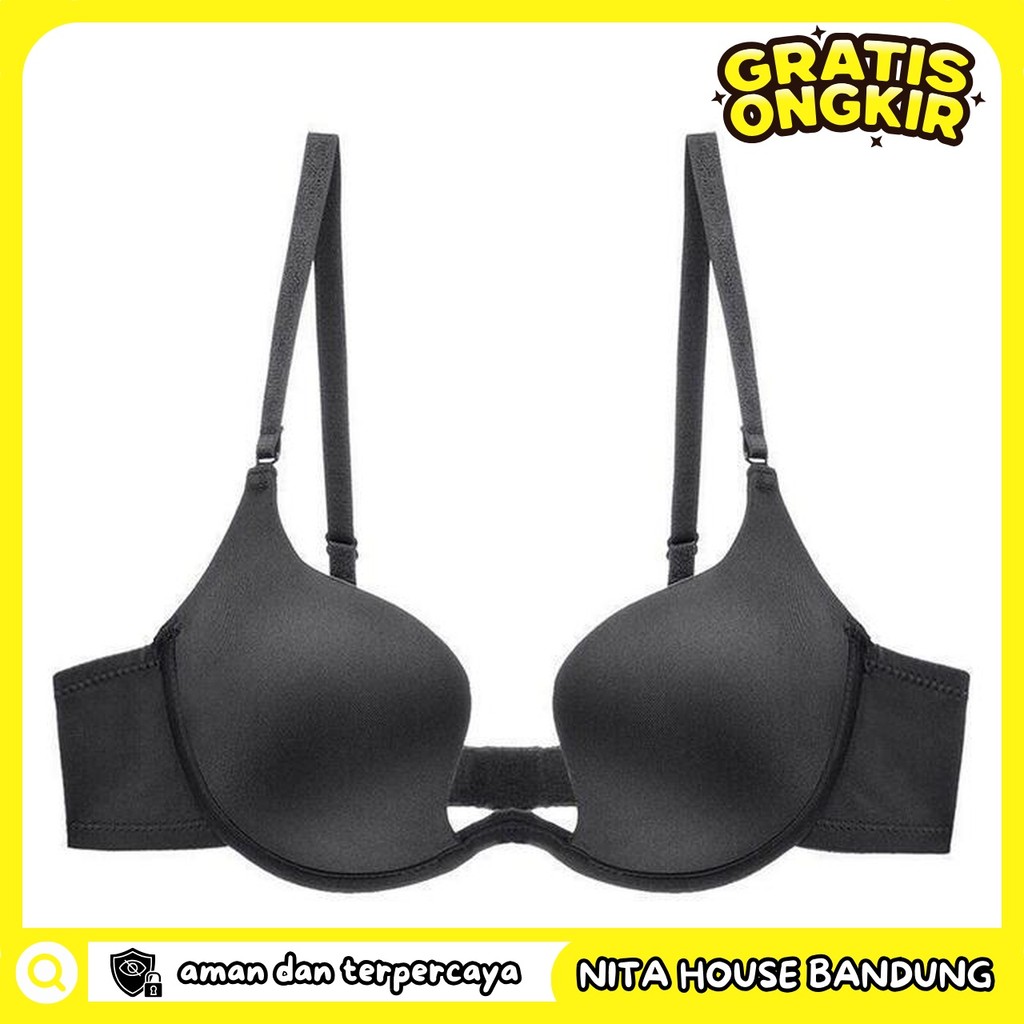 BRA WANITA TALI SILANG PUSH UP BRA BACKLESS PRIVASI AMAN