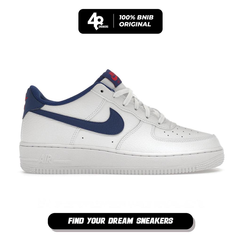 Sepatu Sneakers Wanita Nike A F 1 White Royal Blue (CT3839-101) Original