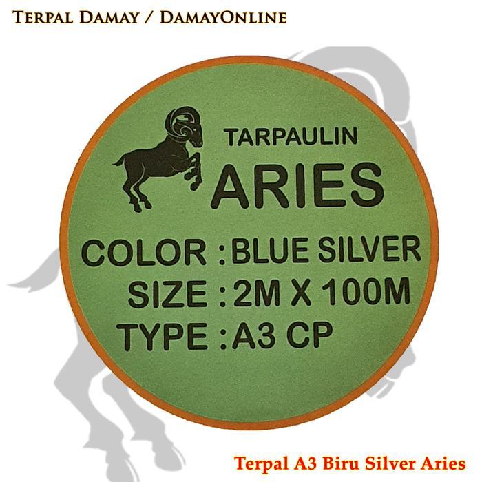 Terpal Rol A3 Biru Silver Recycle Aries ( Harga / Rol )