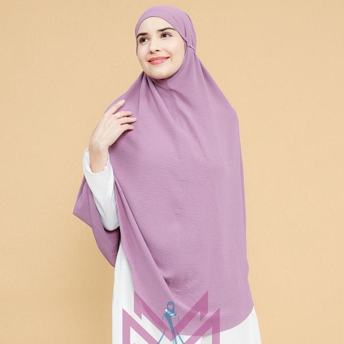 Maryam Hijab Jumbo Crinkle Non Pet Khimar Crinkle Jumbo Non Pet XXL Airflow Panjang Muslim Syari