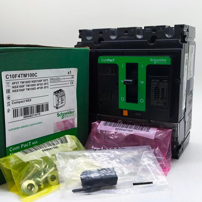 Mccb Circuit Breaker Nsx100F 4P 100A Nsx 100 F 4P 100A Tm100D