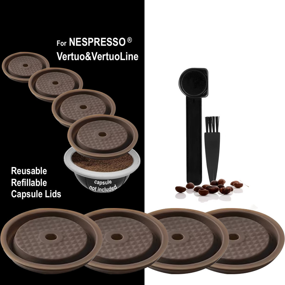 Nespresso Vertuo Reusable Lid Refillable Nespresso Reusable Silicone Cover For Nespresso Vertuo &