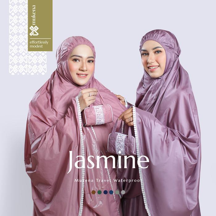 DS Modest Mukena Travel Premium Waterproof Pouch Mini - Jasmine Atasan Bawahan
