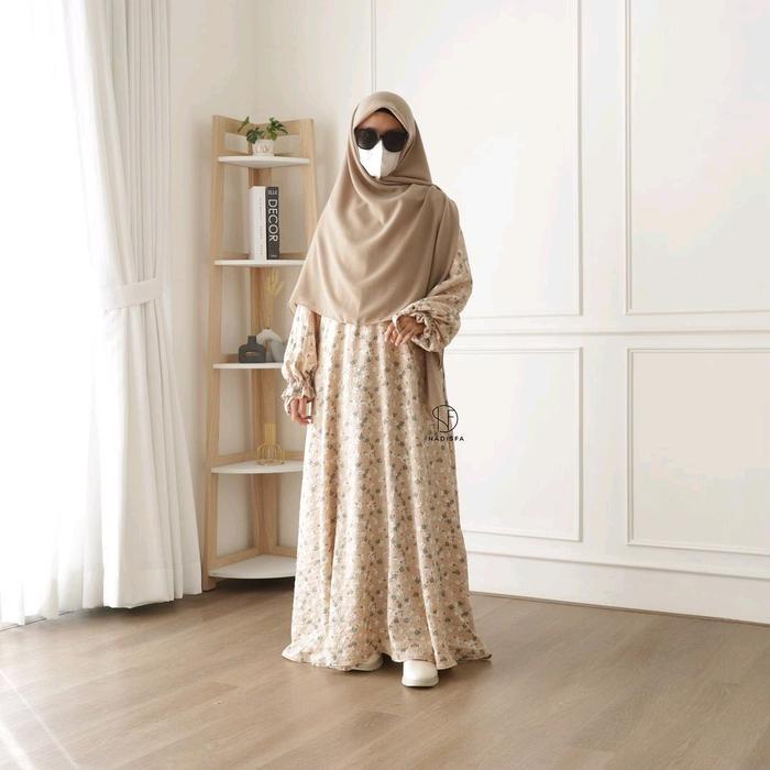 NADISFA - Noura Abaya Abaya motif bunga