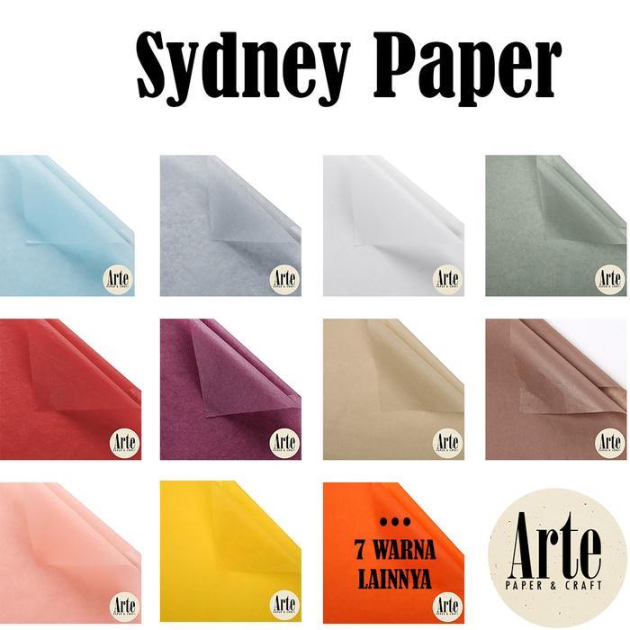 ARTE 40 Lembar Sydney Paper Kertas Sepatu Kertas Buket Korea Bunga Flower Wrapping Sydney Paper Kado