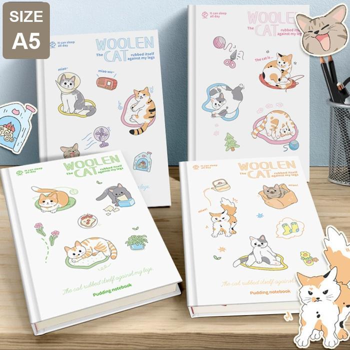 [] AKUSA Hard Cover Book A5 Note Book Buku Catatan Aesthetic Journal Book Diary Kertas Anti Tembus