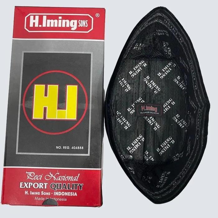 Best Seller Peci Songkok Nasional H.Iming Sons Ac Kopiah Hitam Polos Peci Pria Dewasa Dan Anak