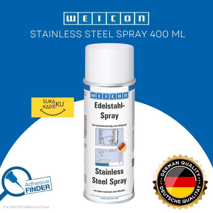 WEICON STAINLESS STEEL SPRAY 400ML PELAPIS ANTI KARAT BAJA METAL